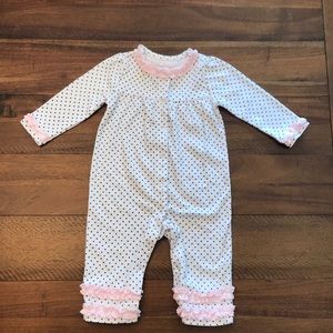 Hartstrings One-piece, Light pink/Black/White